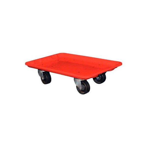 Mfg Tray Molded Fiberglass Toteline Dolly 780338 for 19-3/4" x 12-1/2" x 6" Tote, Red 7803385280 - main